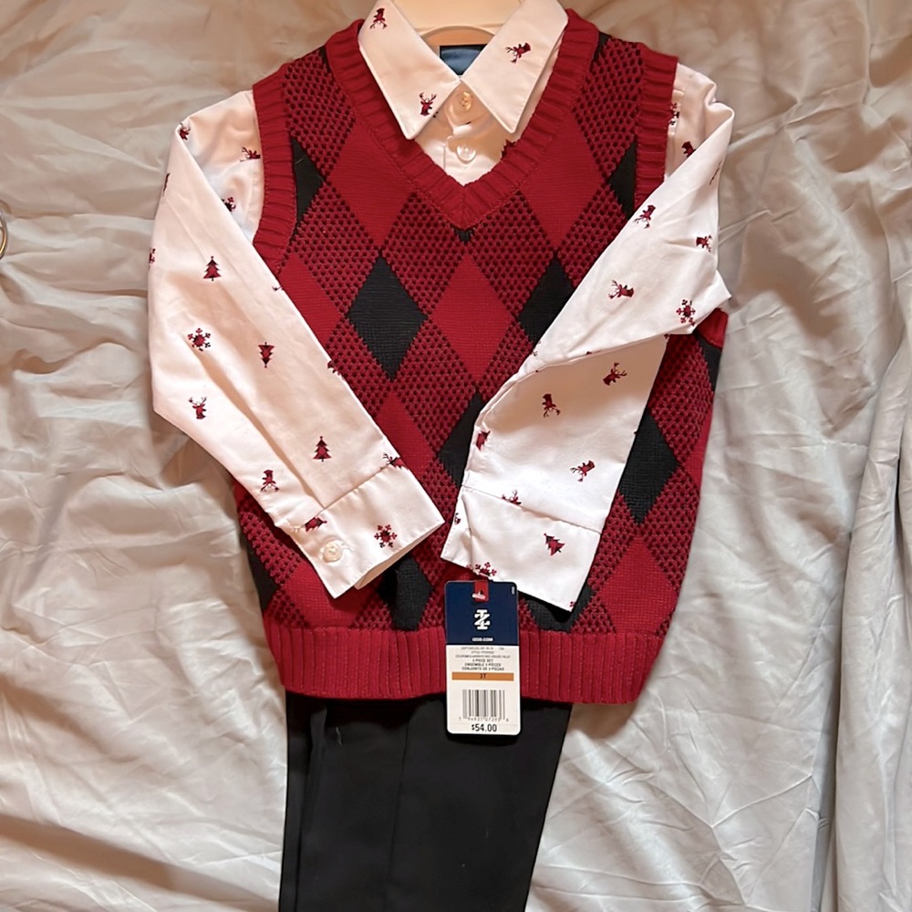 Holiday Toddler 3 piece set - size 3T NWT
